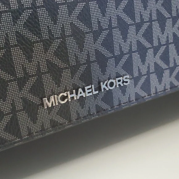 Michael Kors Jet Set Travel Crossbody Wallet Bag MK Logo Ombré NWT FREE SHIPPING - Picture 3 of 16